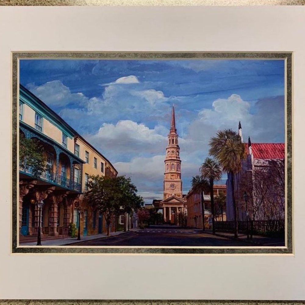 Set of 4 double-matted art prints. Brand new!